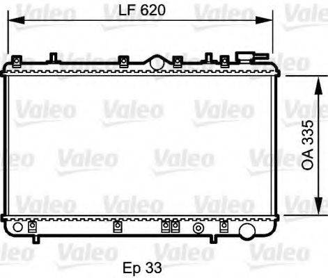 VALEO 734267 Радиатор, охлаждение двигателя