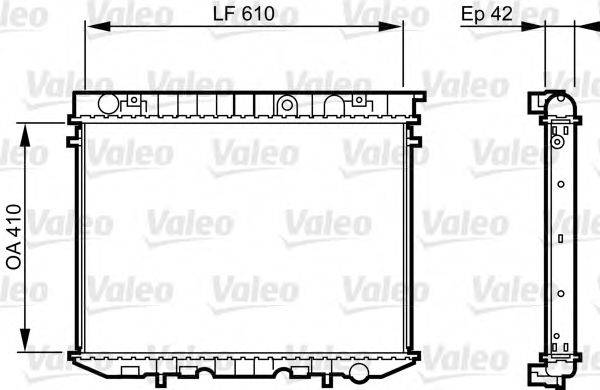 VALEO 734353 Радиатор, охлаждение двигателя