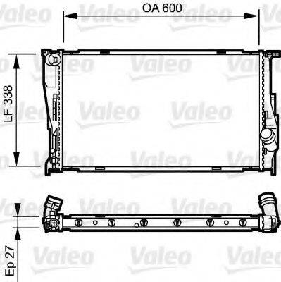 VALEO 735165 Радиатор, охлаждение двигателя