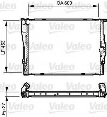 VALEO 735166 Радиатор, охлаждение двигателя