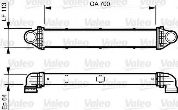 VALEO 818806 Интеркулер