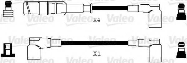 VALEO 346070 Комплект проводов зажигания