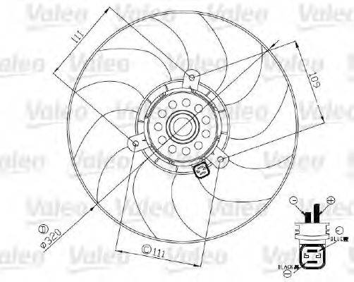 VALEO 696190 Вентилятор, охлаждение двигателя