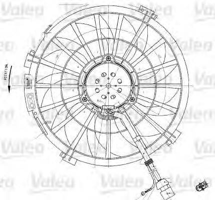 VALEO 698542 Вентилятор, охлаждение двигателя