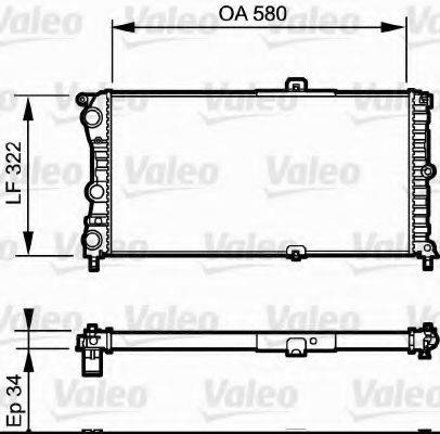VALEO 730980 Радиатор, охлаждение двигателя
