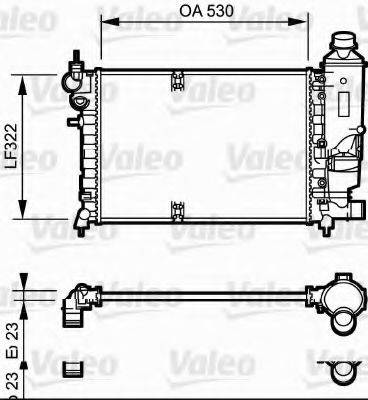 VALEO 731527 Радиатор, охлаждение двигателя