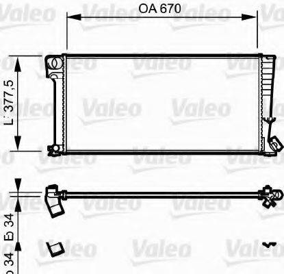 VALEO 731743 Радиатор, охлаждение двигателя