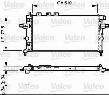 VALEO 732548 Радиатор, охлаждение двигателя