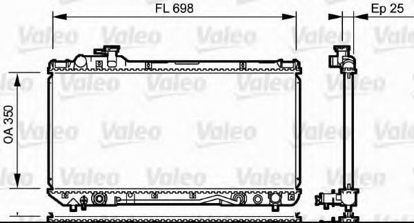 VALEO 734172 Радиатор, охлаждение двигателя