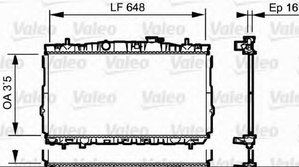 VALEO 734903 Радиатор, охлаждение двигателя