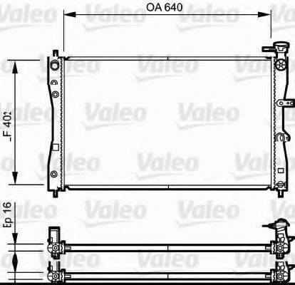 VALEO 735055 Радиатор, охлаждение двигателя