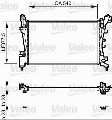 VALEO 735097 Радиатор, охлаждение двигателя
