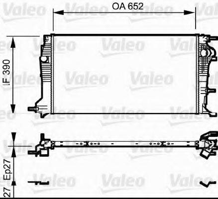 VALEO 735182 Радиатор, охлаждение двигателя