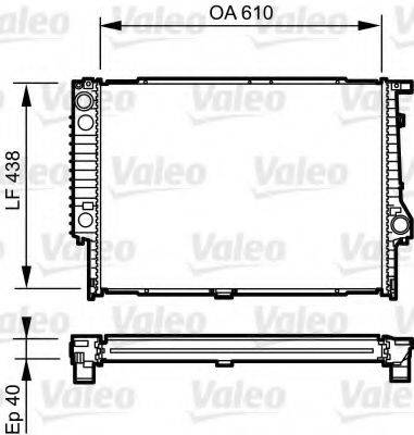 VALEO 734615 Радиатор, охлаждение двигателя