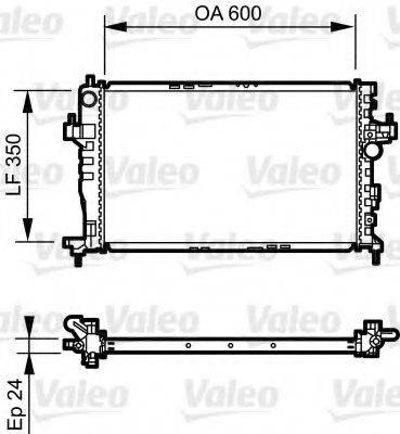 VALEO 734464 Радиатор, охлаждение двигателя