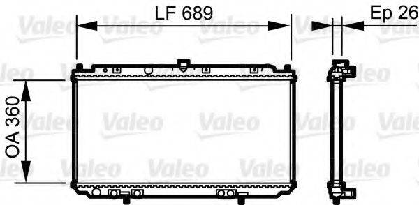 VALEO 735061 Радиатор, охлаждение двигателя