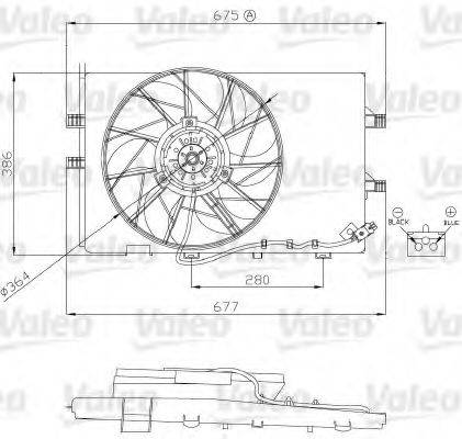 VALEO 696130 Электродвигатель, вентилятор радиатора