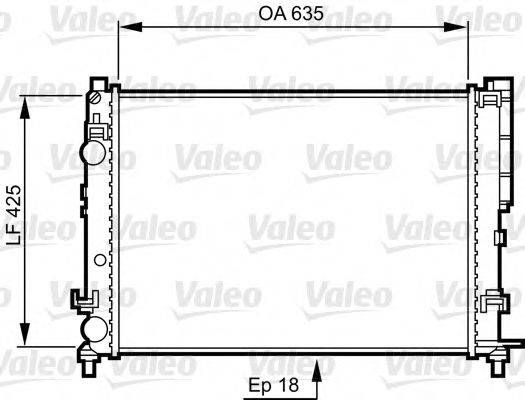 VALEO 732544 Радиатор, охлаждение двигателя