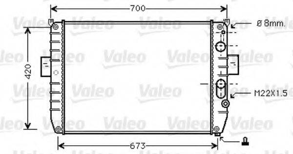 VALEO 733409 Радиатор, охлаждение двигателя