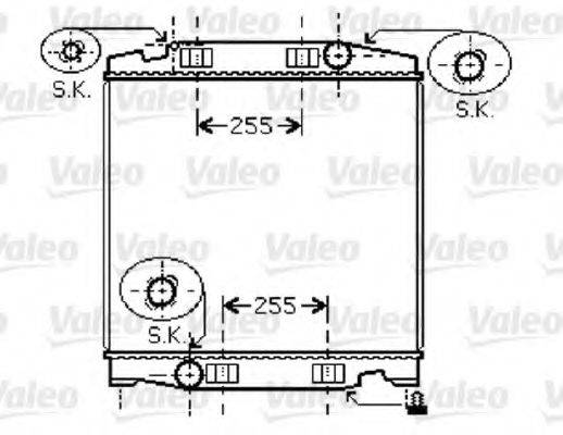 VALEO 733411 Радиатор, охлаждение двигателя