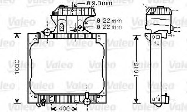 VALEO 733429 Радиатор, охлаждение двигателя