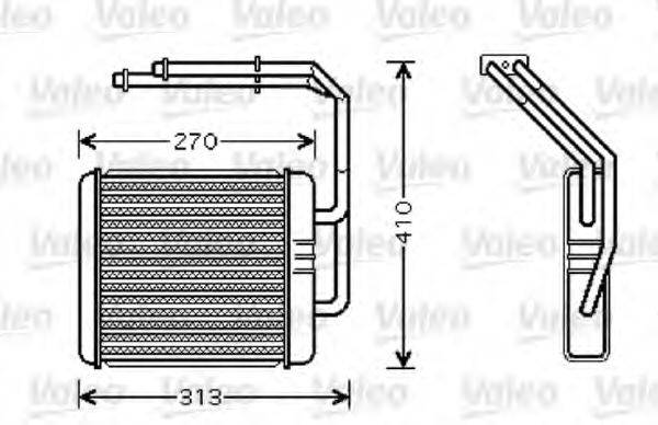 VALEO 812341 Теплообменник, отопление салона