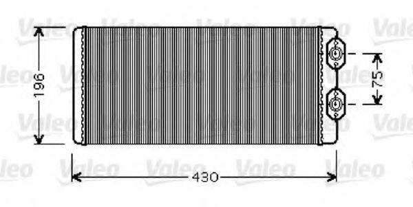 VALEO 812344 Теплообменник, отопление салона