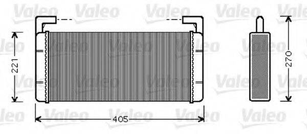 VALEO 812349 Теплообменник, отопление салона