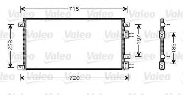 VALEO 818037 Конденсатор, кондиционер