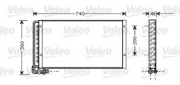 VALEO 818040 Конденсатор, кондиционер