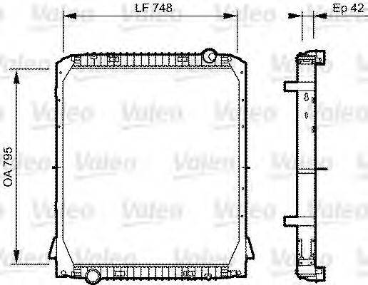 VALEO 733487 Радиатор, охлаждение двигателя