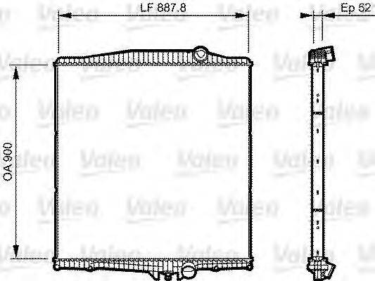 VALEO 733505 Радиатор, охлаждение двигателя