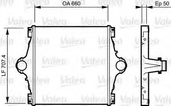 VALEO 818776 Интеркулер