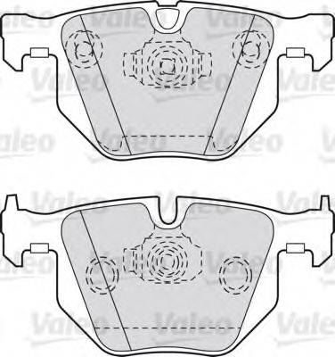 VALEO 598411 Комплект тормозных колодок, дисковый тормоз