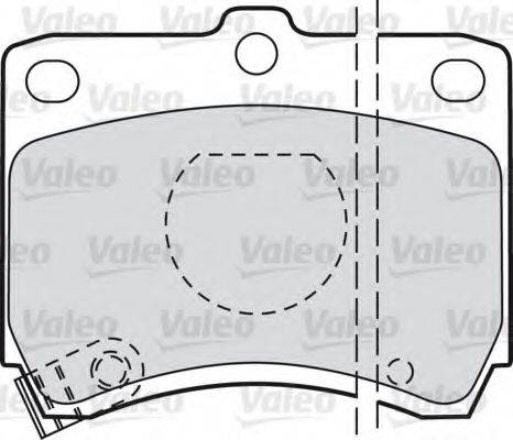 VALEO 598268 Комплект тормозных колодок, дисковый тормоз