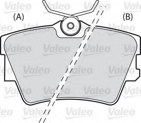 VALEO 598482 Комплект тормозных колодок, дисковый тормоз