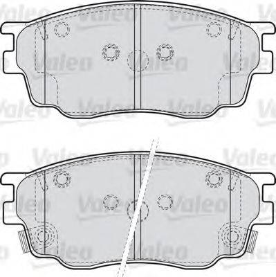 VALEO 598647 Комплект тормозных колодок, дисковый тормоз