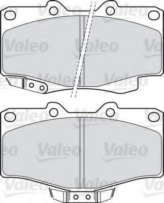 VALEO 598897 Комплект тормозных колодок, дисковый тормоз