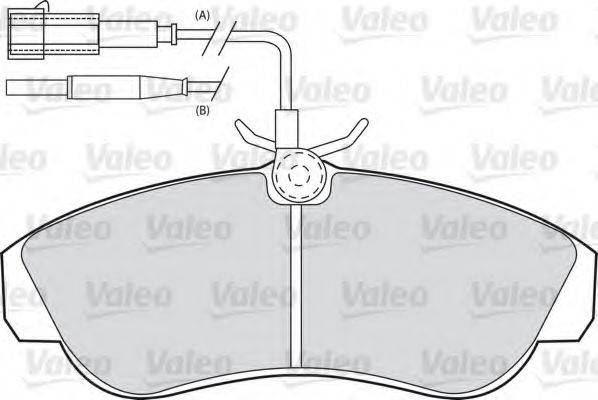 VALEO 598430 Комплект тормозных колодок, дисковый тормоз