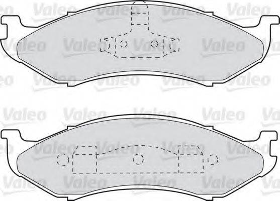 VALEO 598491 Комплект тормозных колодок, дисковый тормоз