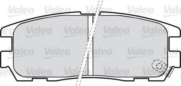 VALEO 598507 Комплект тормозных колодок, дисковый тормоз