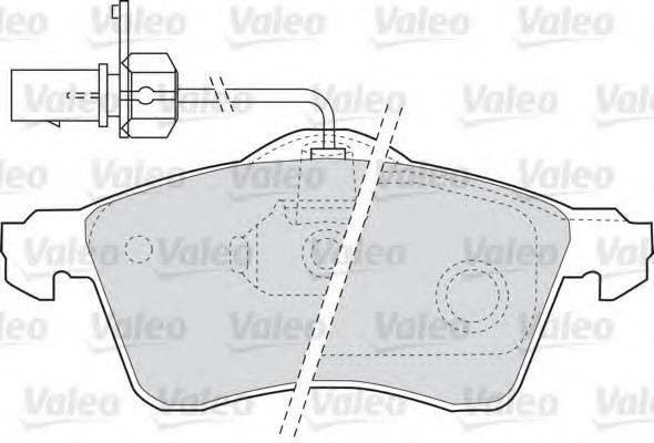 VALEO 598675 Комплект тормозных колодок, дисковый тормоз