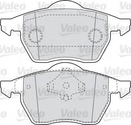 VALEO 598486 Комплект тормозных колодок, дисковый тормоз