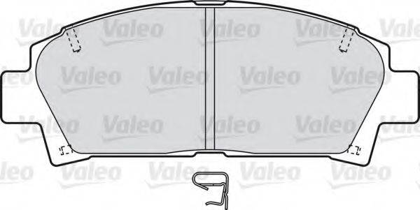 VALEO 598809 Комплект тормозных колодок, дисковый тормоз