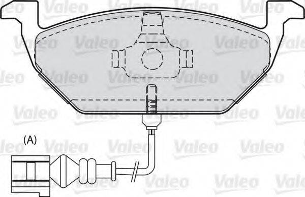 VALEO 598487 Комплект тормозных колодок, дисковый тормоз