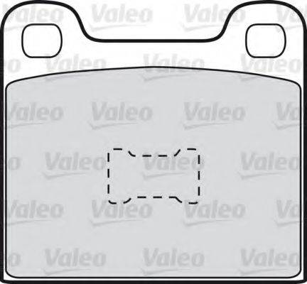 VALEO 598099 Комплект тормозных колодок, дисковый тормоз