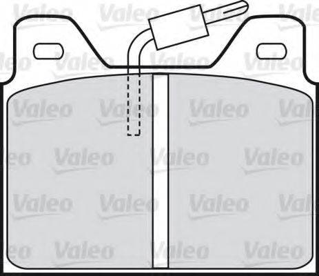 VALEO 598193 Комплект тормозных колодок, дисковый тормоз