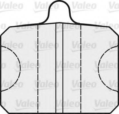 VALEO 601016 Комплект тормозных колодок, дисковый тормоз