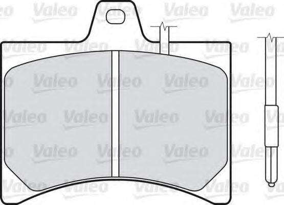 VALEO 540487 Комплект тормозных колодок, дисковый тормоз