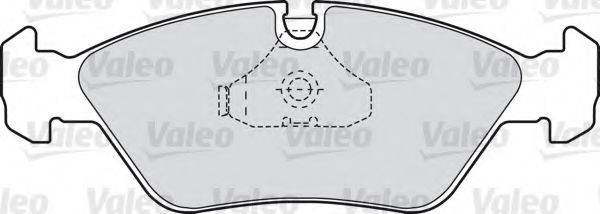 VALEO 598104 Комплект тормозных колодок, дисковый тормоз